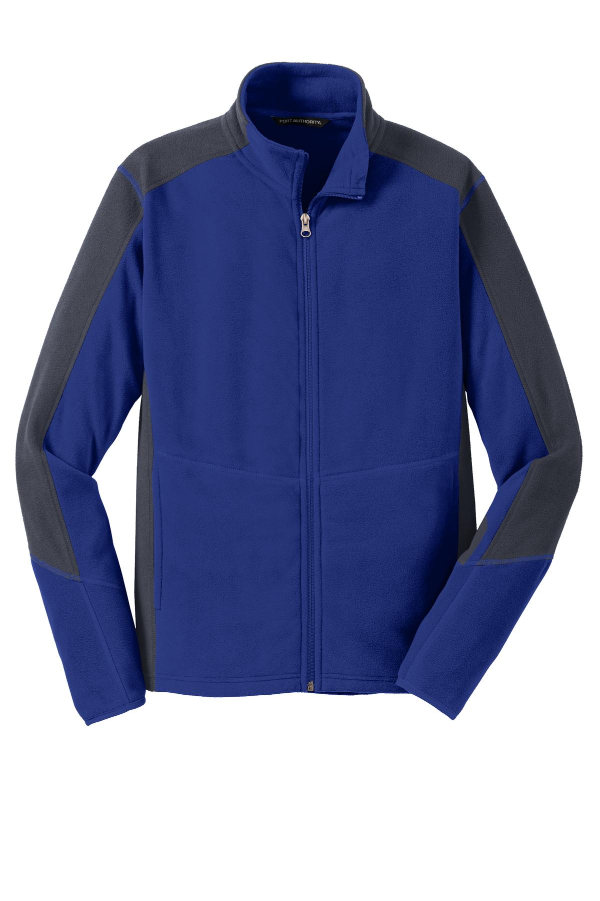 Port Authority F230 DISCONTINUED Port Authority Colorblock Microfleece Jacket