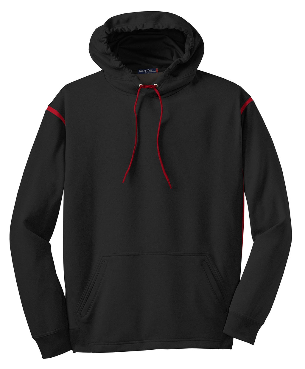 Sport-Tek F246 Tek Tech Fleece Colorblock Hooded Sweatshirt