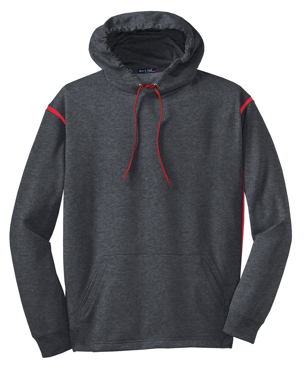 Sport-Tek F246 Tek Tech Fleece Colorblock Hooded Sweatshirt