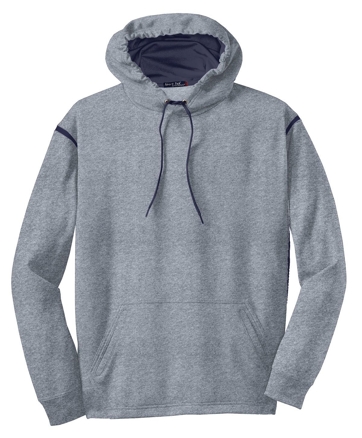 Sport-Tek F246 Tek Tech Fleece Colorblock Hooded Sweatshirt
