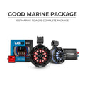 DS18 Good Marine Stereo Package  2 x 6.5” Speaker Tower| 1 x 2 Ch Amplifier | 1 x MOFCKIT4 and 1 x LED-BTC