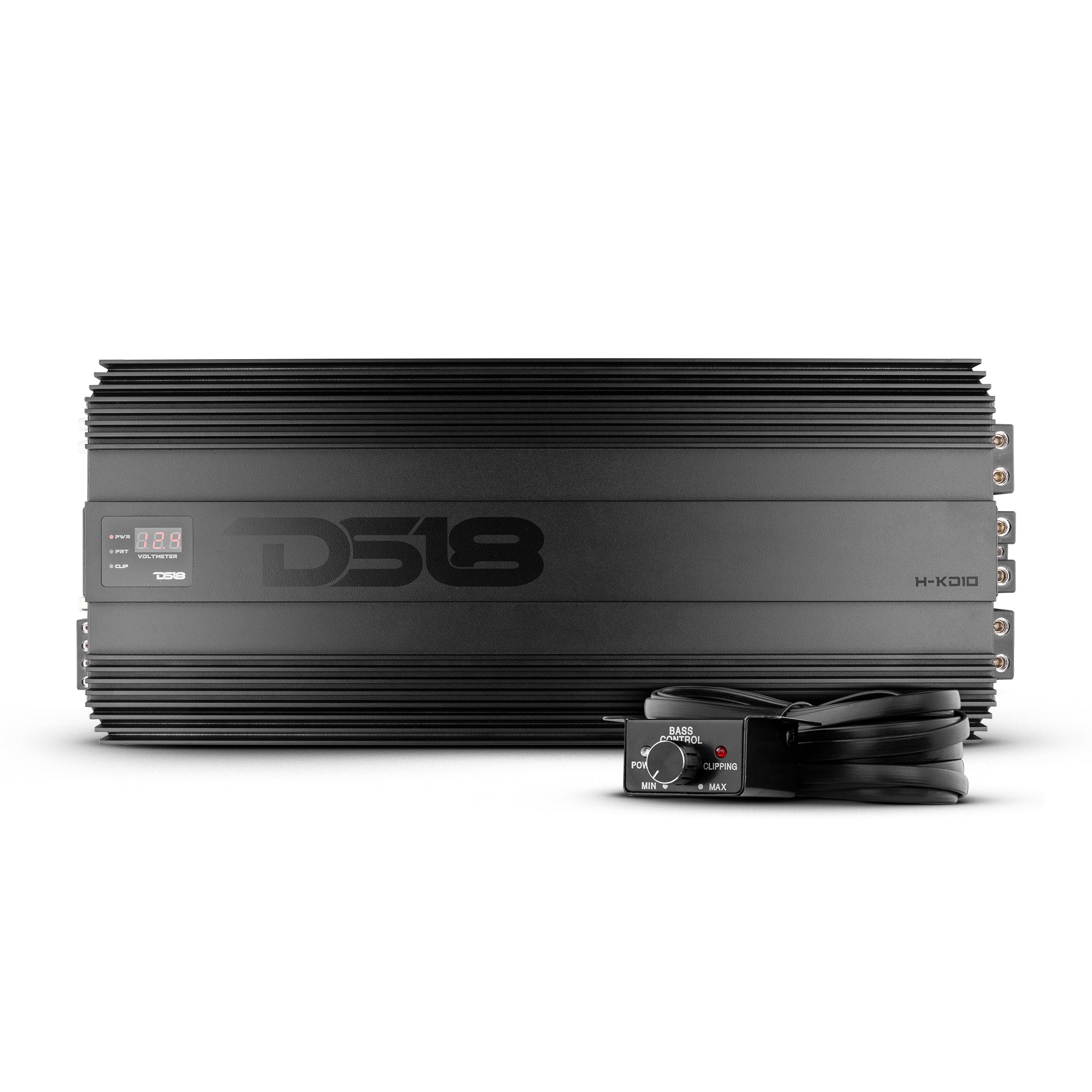 HOOLIGAN KO Black 1-Channel Amplifier with Voltmeter 10000 Watts Rms @ 1-Ohm Made In Korea