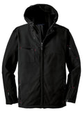 Port Authority J706 Port Authority Textured Hooded Soft Shell Jacket