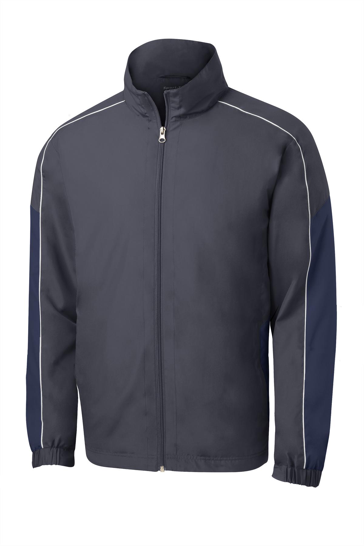 Sport-Tek JST61 Tek Piped Colorblock Wind Jacket