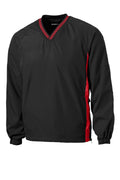 Sport-Tek JST62 Tek Tipped V-Neck Raglan Wind Shirt