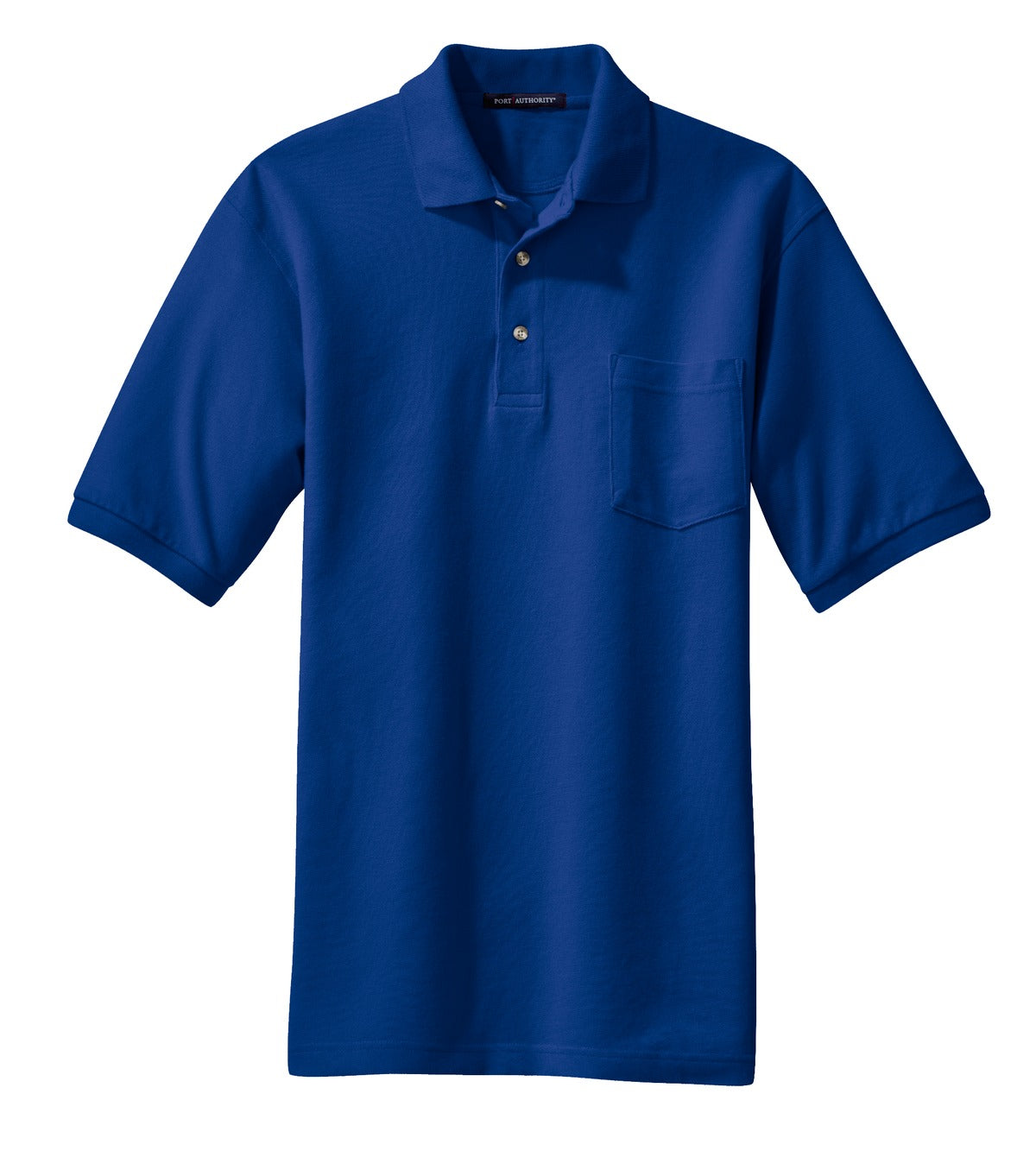 Port Authority K420P Port Authority Heavyweight Cotton Pique Polo with Pocket