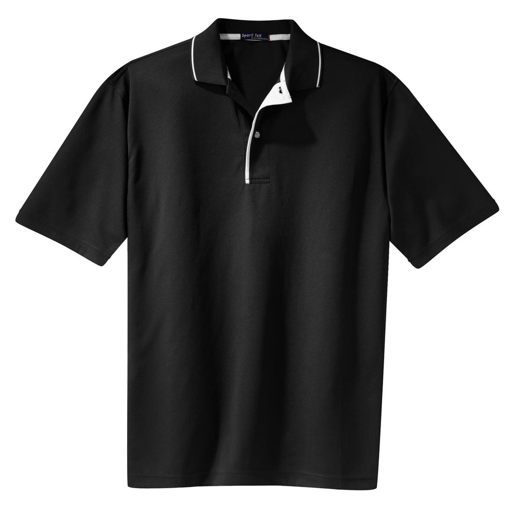 Sport-Tek K467 Tek Dri-Mesh Polo with Tipped Collar and Piping