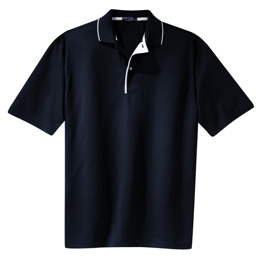 Sport-Tek K467 Tek Dri-Mesh Polo with Tipped Collar and Piping