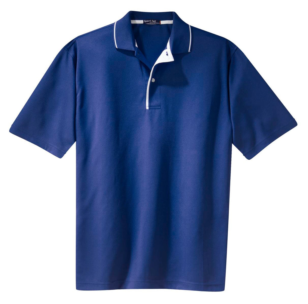 Sport-Tek K467 Tek Dri-Mesh Polo with Tipped Collar and Piping