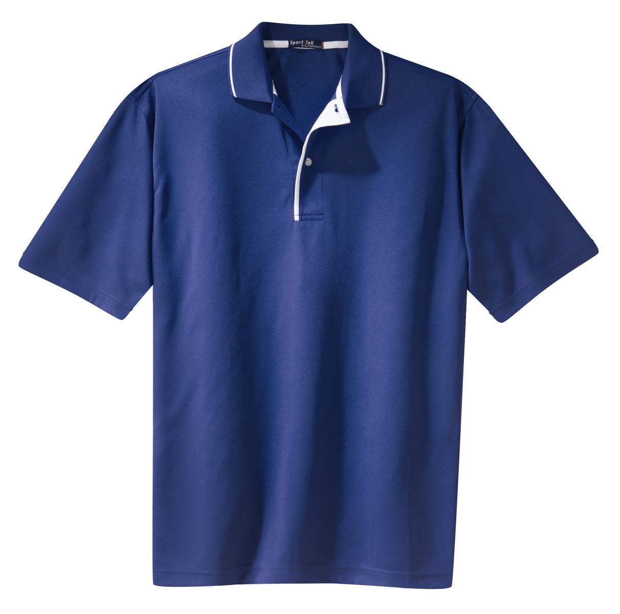 Sport-Tek K467 Tek Dri-Mesh Polo with Tipped Collar and Piping
