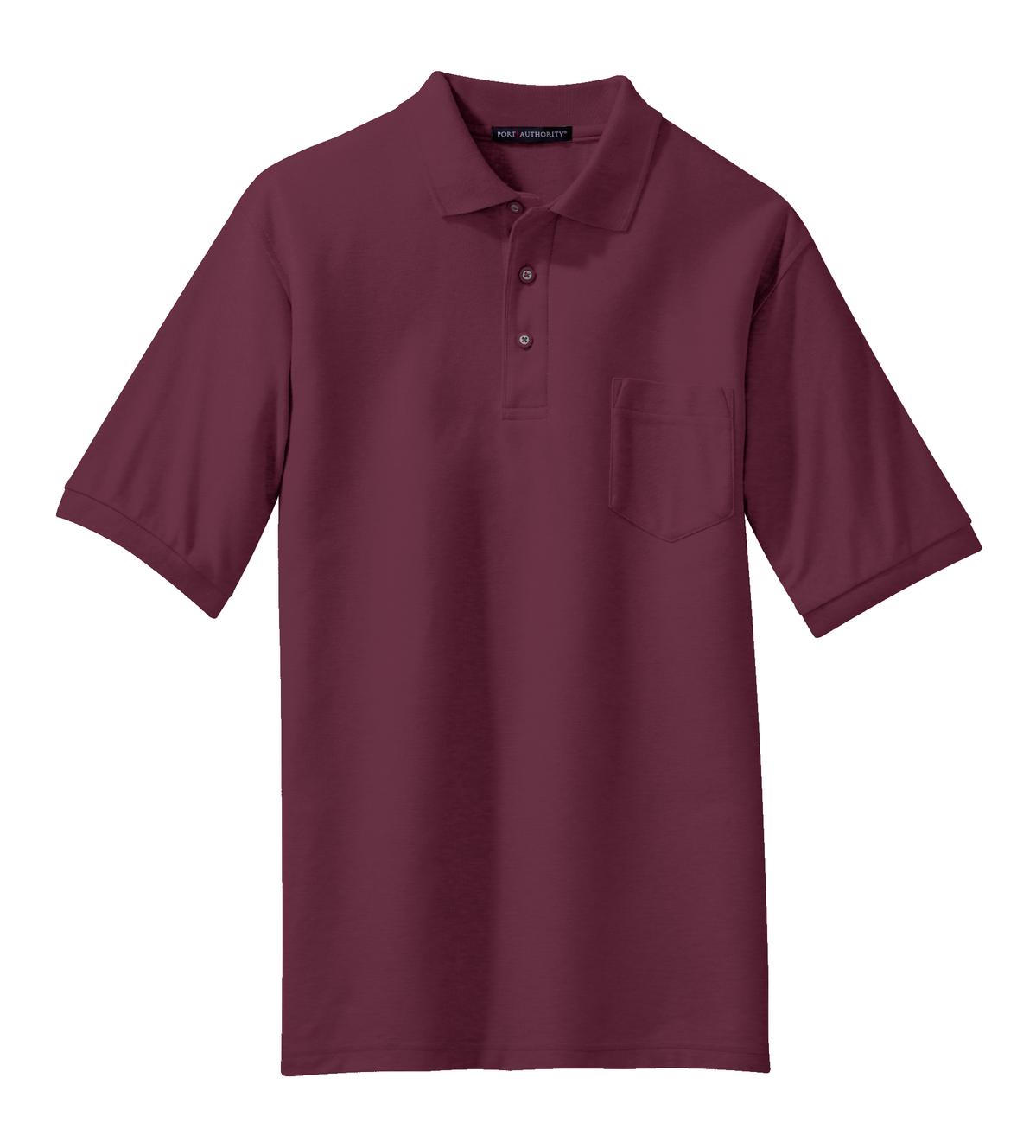 Port Authority K500P Port Authority Silk Touch Polo with Pocket