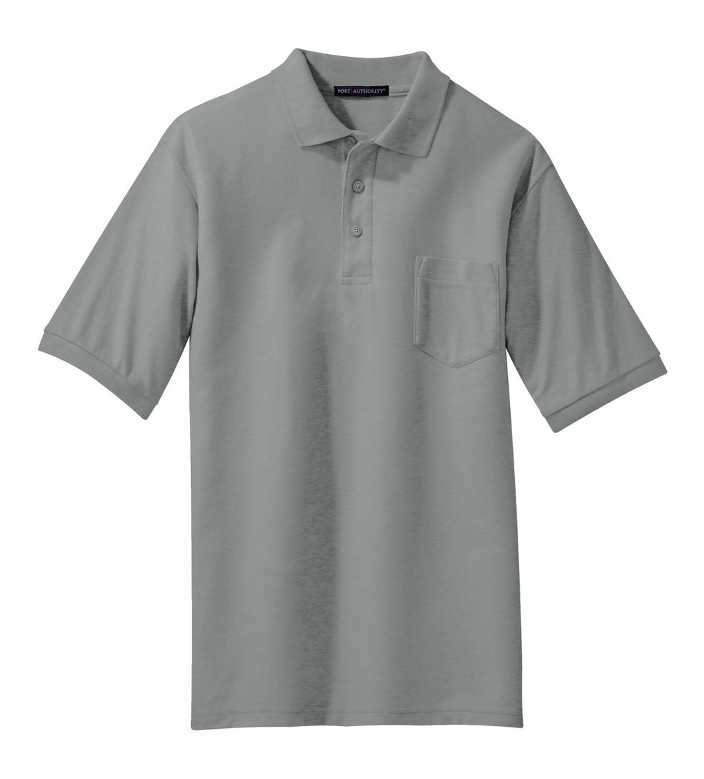 Port Authority K500P Port Authority Silk Touch Polo with Pocket