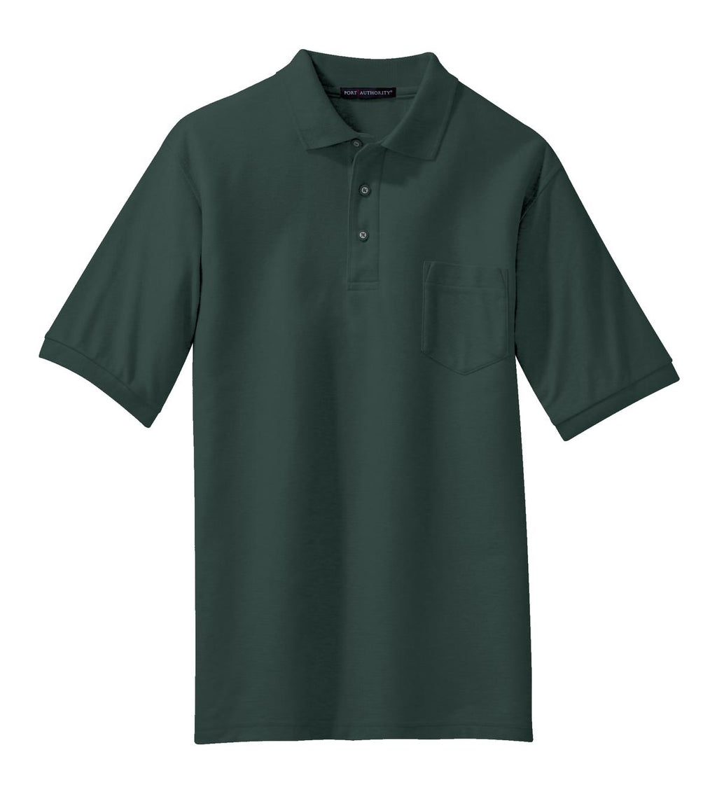 Port Authority K500P Port Authority Silk Touch Polo with Pocket