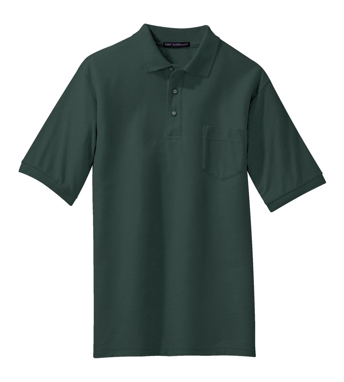 Port Authority K500P Port Authority Silk Touch Polo with Pocket
