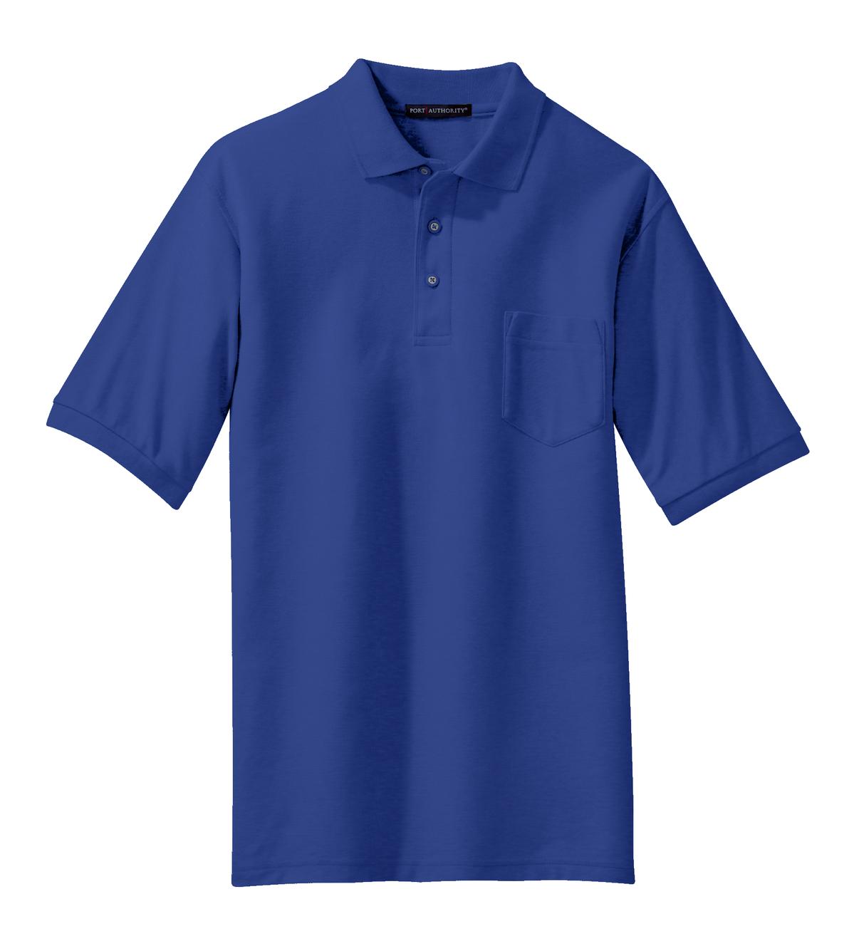 Port Authority K500P Port Authority Silk Touch Polo with Pocket