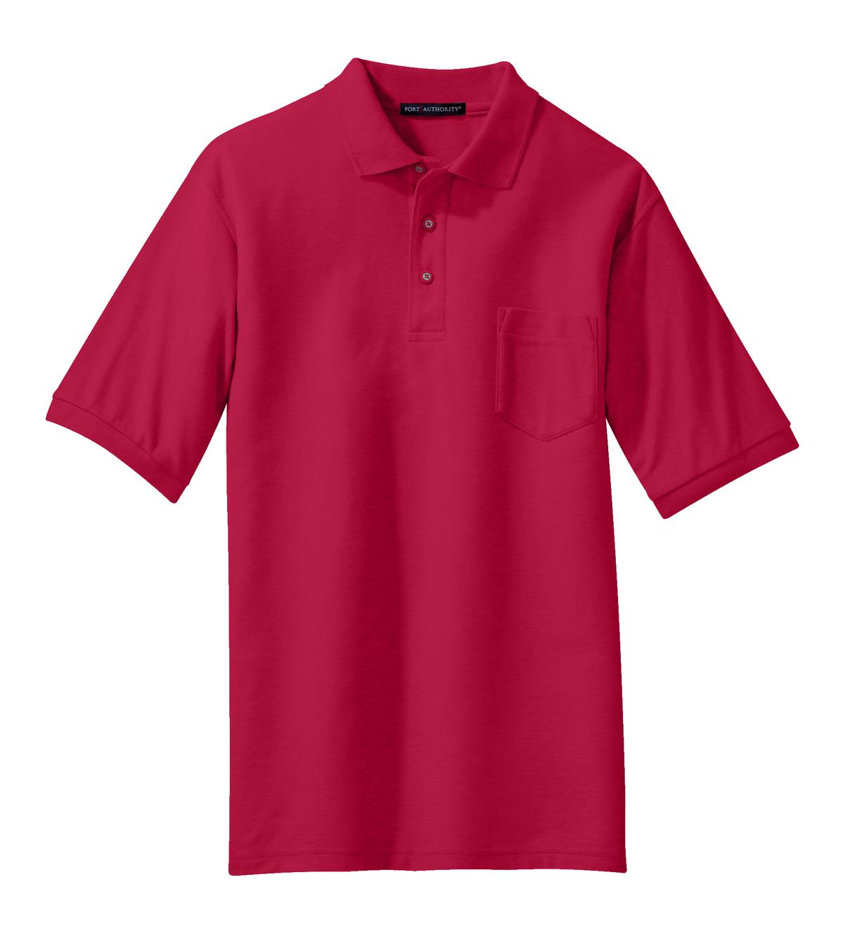 Port Authority K500P Port Authority Silk Touch Polo with Pocket