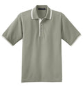 Port Authority K501 DISCONTINUED Port Authority Silk Touch Polo with Stripe Trim