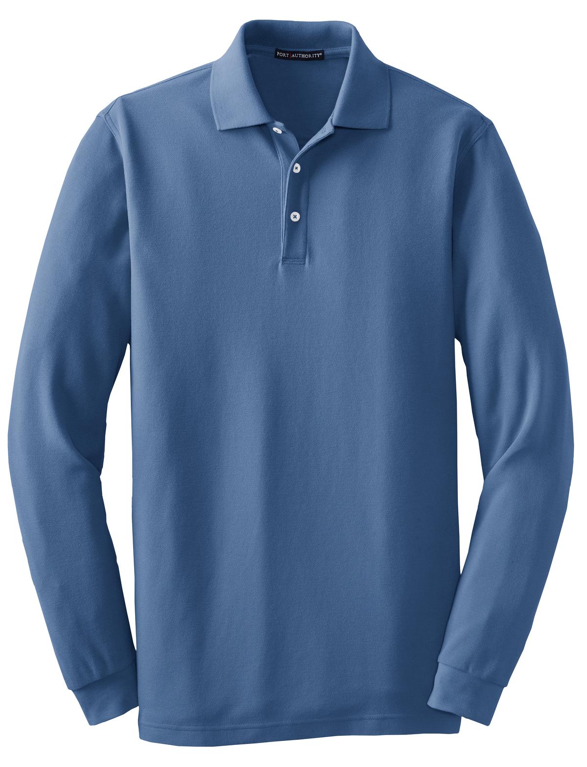 Port Authority K800LS DISCONTINUED Port Authority Long Sleeve EZCotton Pique Polo