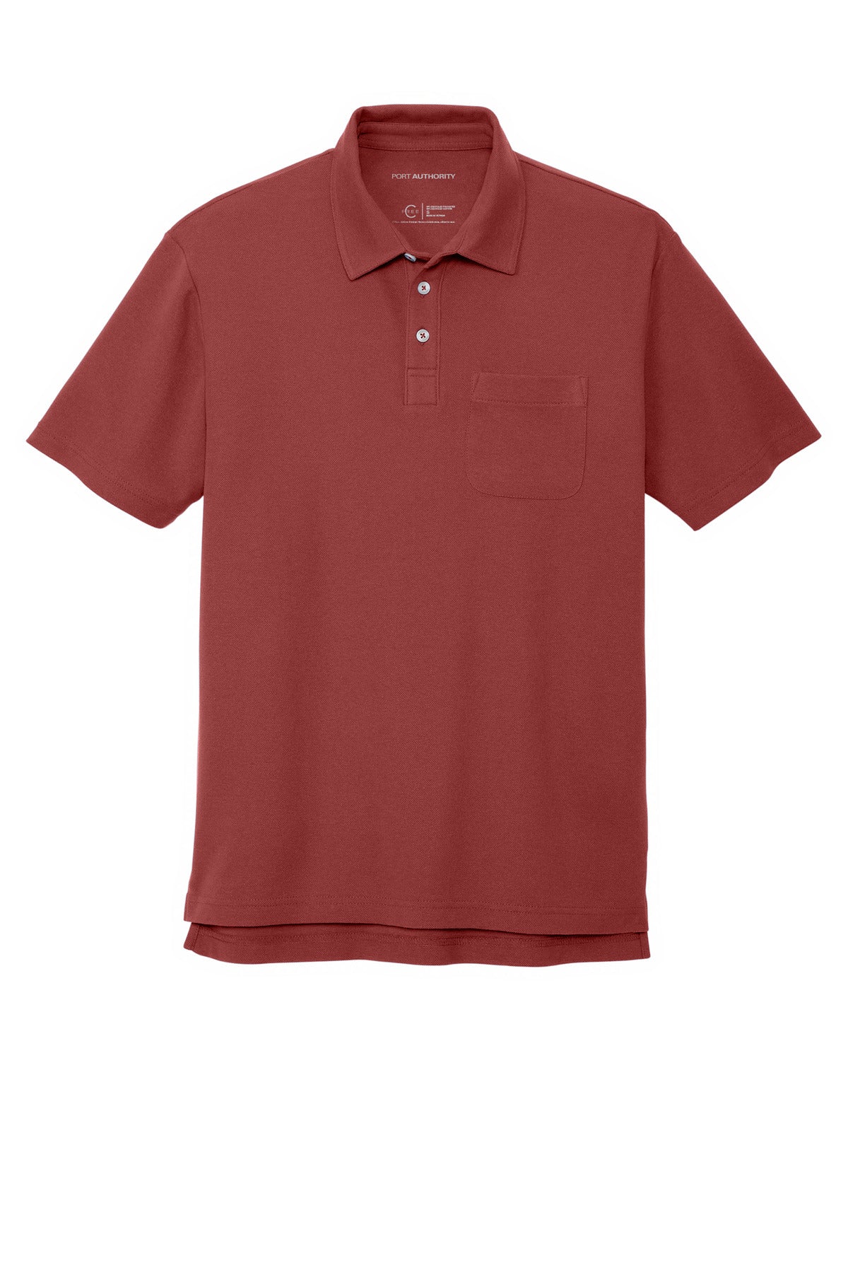 Port Authority K868 FREE Cotton Blend Pique Pocket Polo