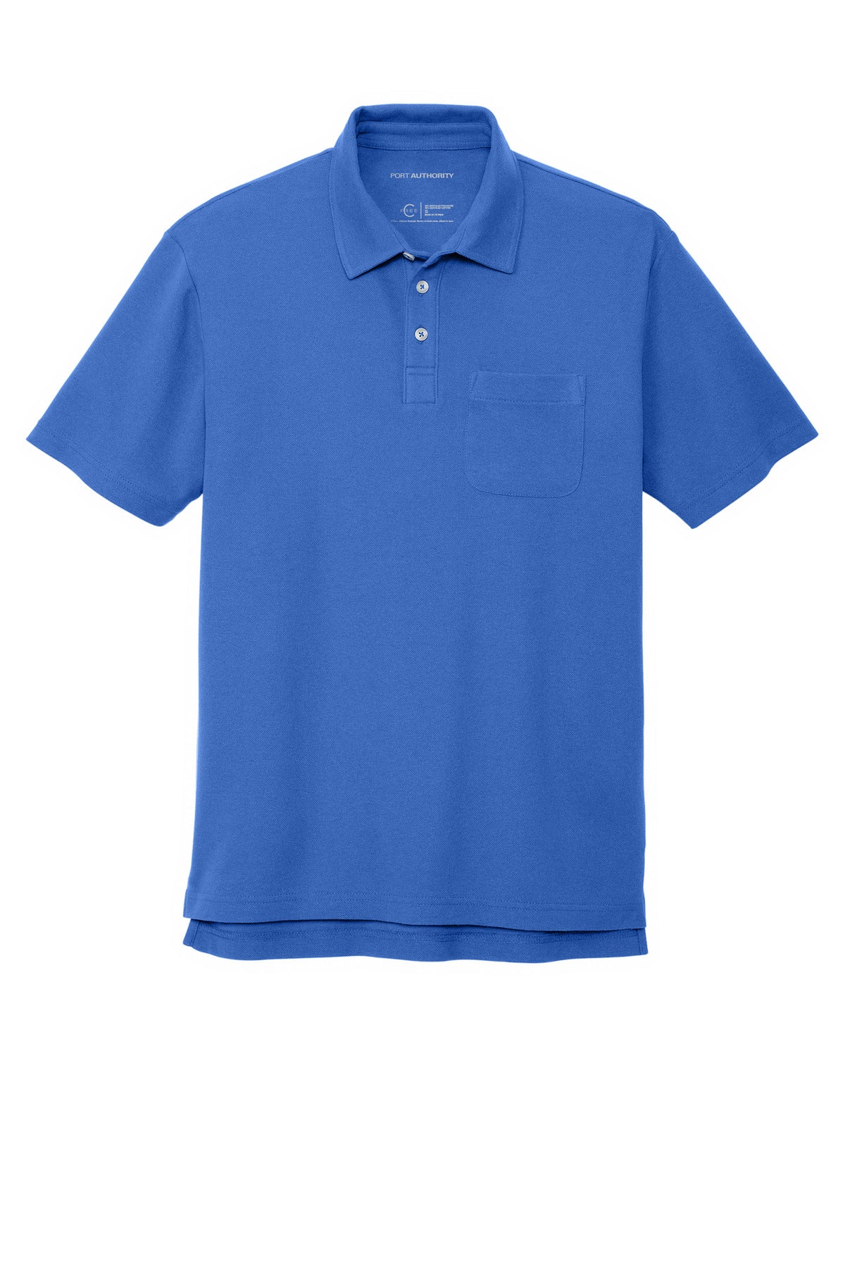 Port Authority K868 FREE Cotton Blend Pique Pocket Polo