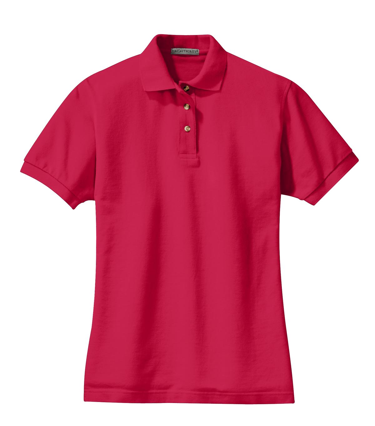 Port Authority L420 Port Authority Women's Heavyweight Cotton Pique Polo