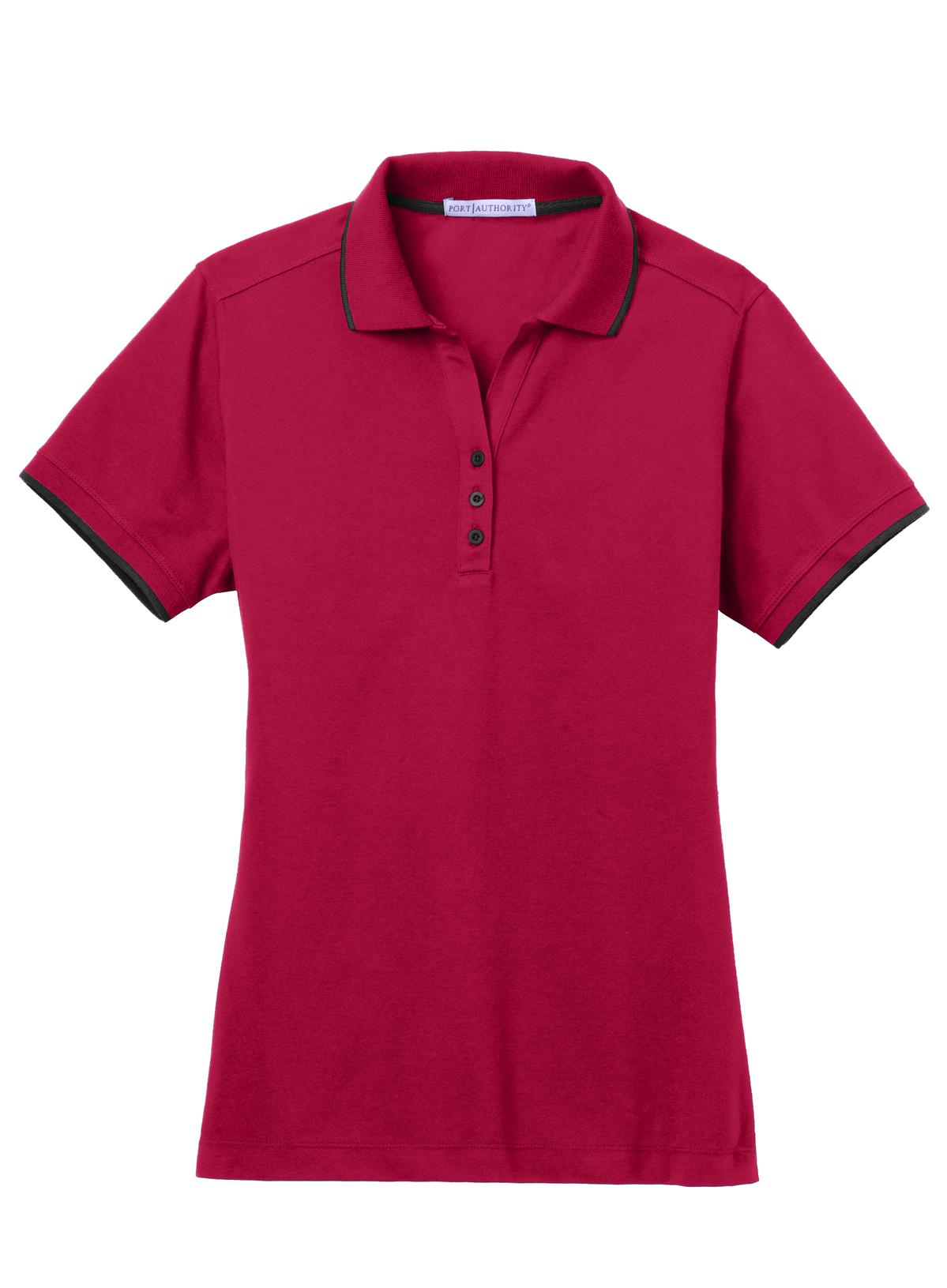 Port Authority L454 DISCONTINUED Port Authority Ladies Rapid Dry Tipped Polo