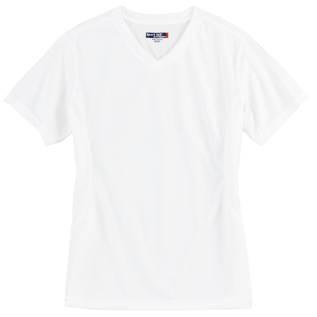 Sport-Tek L468V Tek Dri-Mesh Ladies V-Neck T-Shirt