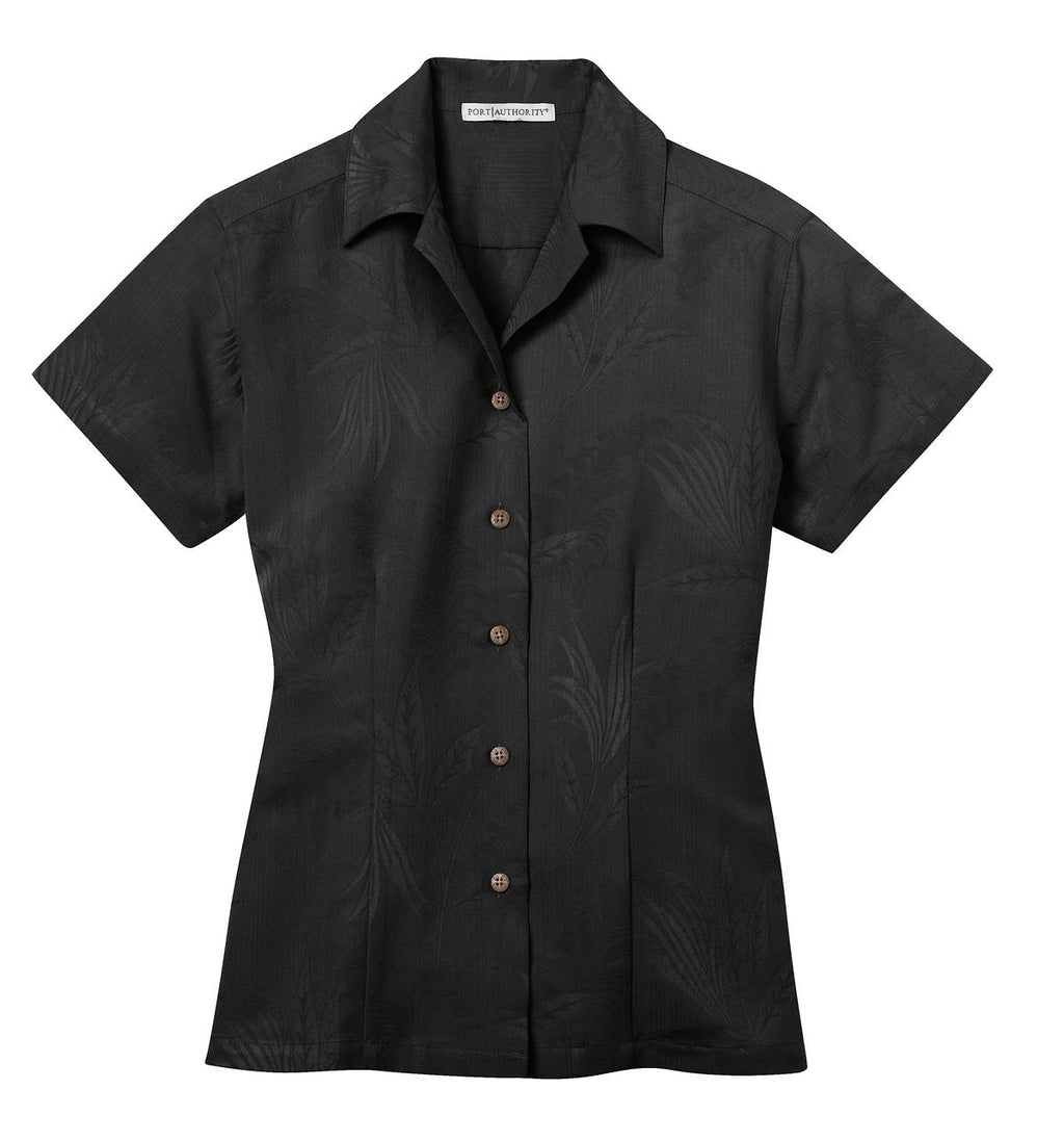 Port Authority L536 DISCONTINUED Port Authority Ladies Patterned Easy Care Camp Shirt