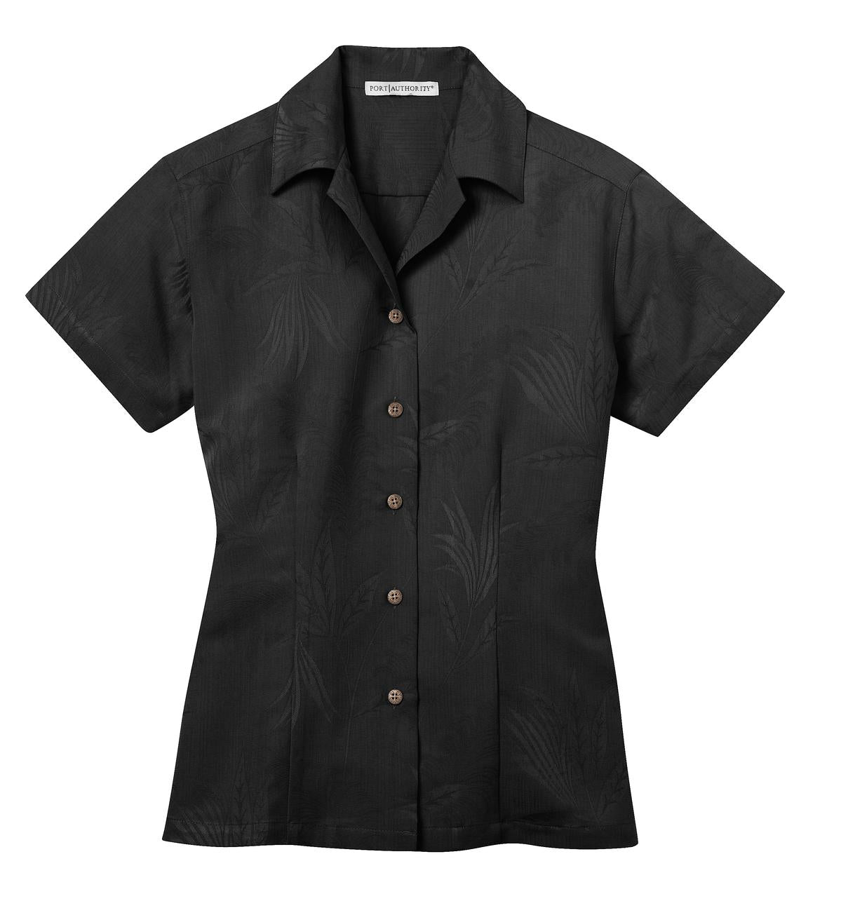 Port Authority L536 DISCONTINUED Port Authority Ladies Patterned Easy Care Camp Shirt