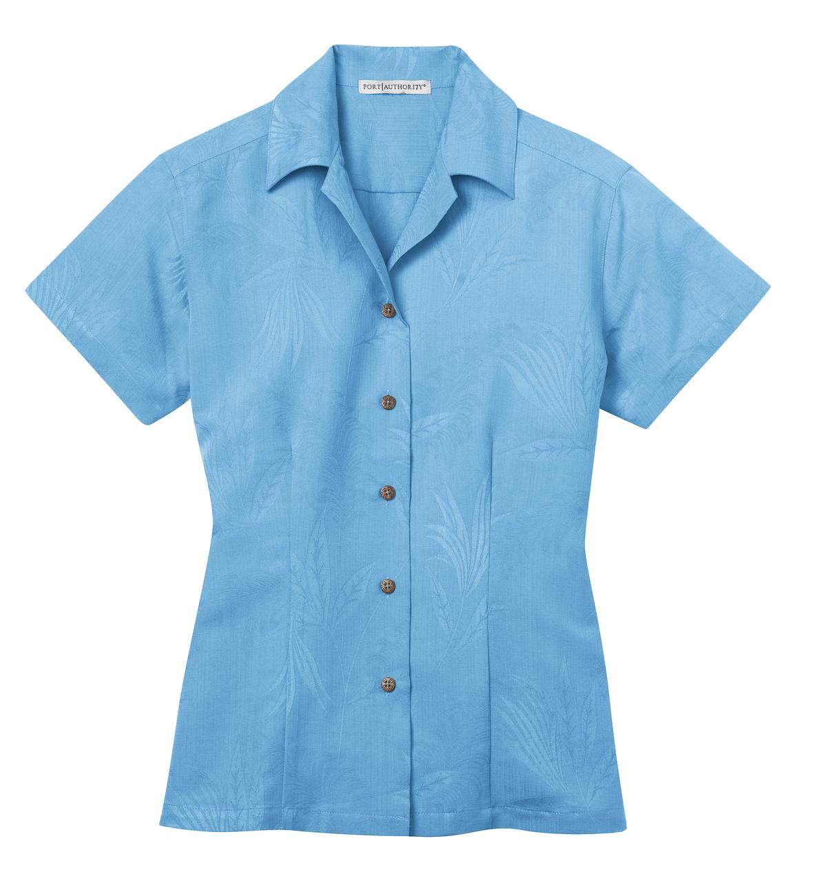 Port Authority L536 DISCONTINUED Port Authority Ladies Patterned Easy Care Camp Shirt