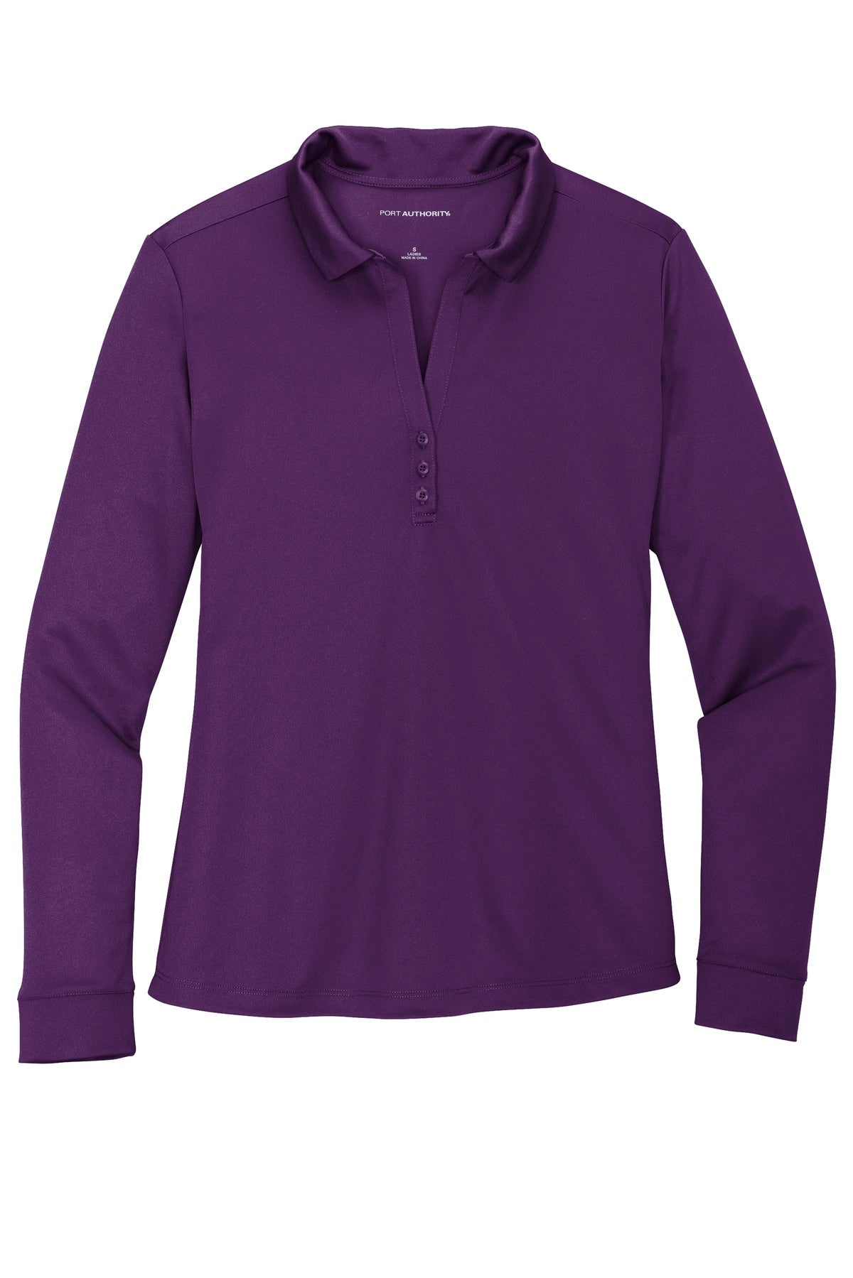 Port Authority L540LS Port Authority  Women's Silk Touch   Performance Long Sleeve Polo