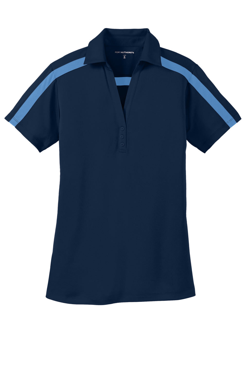 Port Authority L547 Port Authority Women's Silk Touch Performance Colorblock Stripe Polo