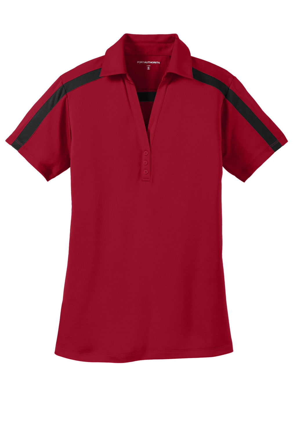 Port Authority L547 Port Authority Women's Silk Touch Performance Colorblock Stripe Polo