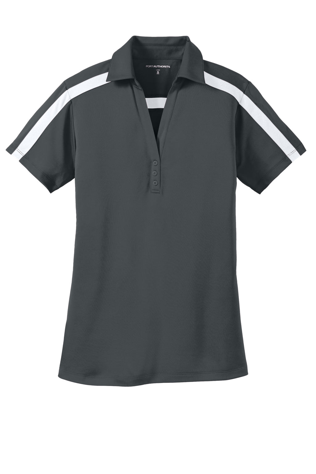 Port Authority L547 Port Authority Women's Silk Touch Performance Colorblock Stripe Polo