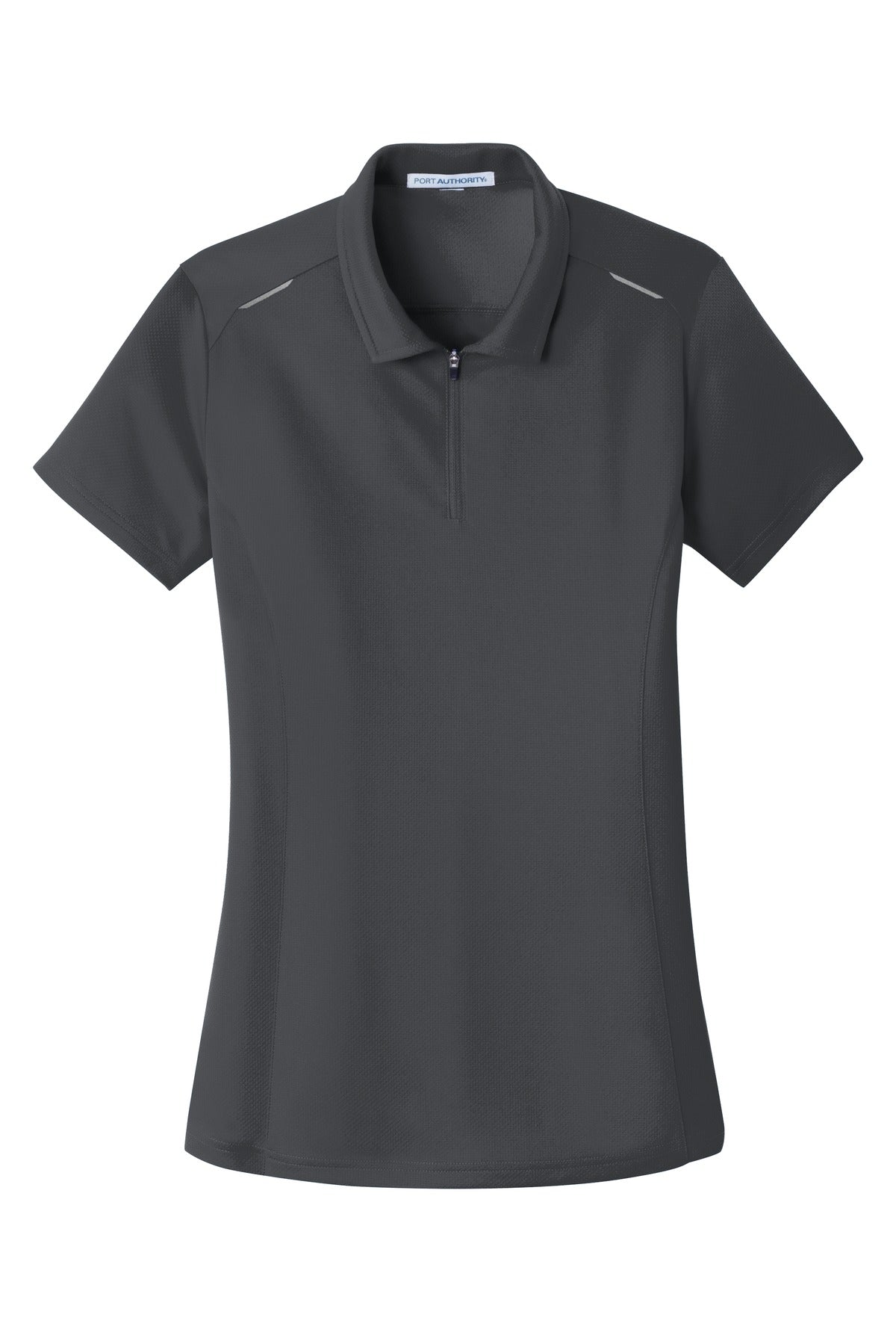 Port Authority L580 DISCONTINUED Port Authority Women's Pinpoint Mesh Zip Polo