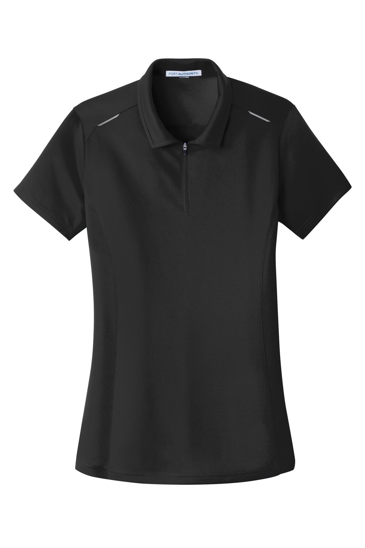 Port Authority L580 DISCONTINUED Port Authority Women's Pinpoint Mesh Zip Polo