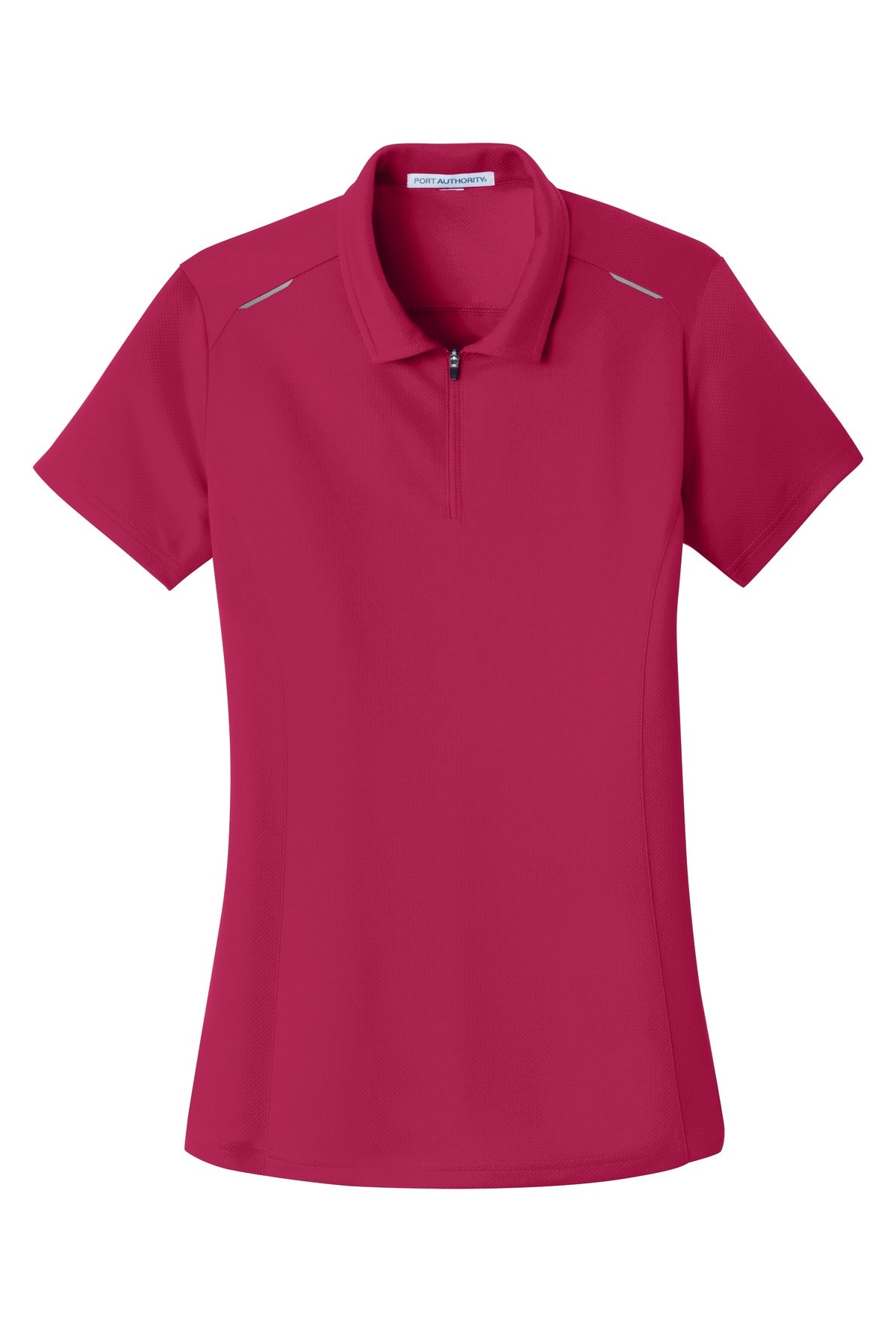 Port Authority L580 DISCONTINUED Port Authority Women's Pinpoint Mesh Zip Polo