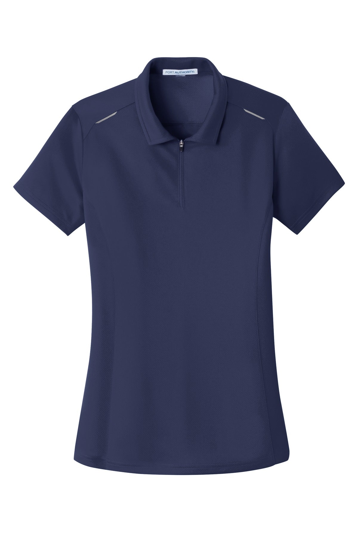 Port Authority L580 DISCONTINUED Port Authority Women's Pinpoint Mesh Zip Polo
