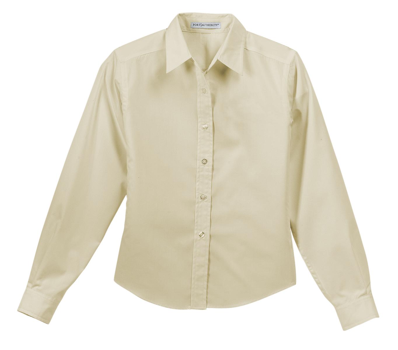 Port Authority L607 DISCONTINUED Port Authority Ladies Long Sleeve Easy Care  Soil Resistant Shirt