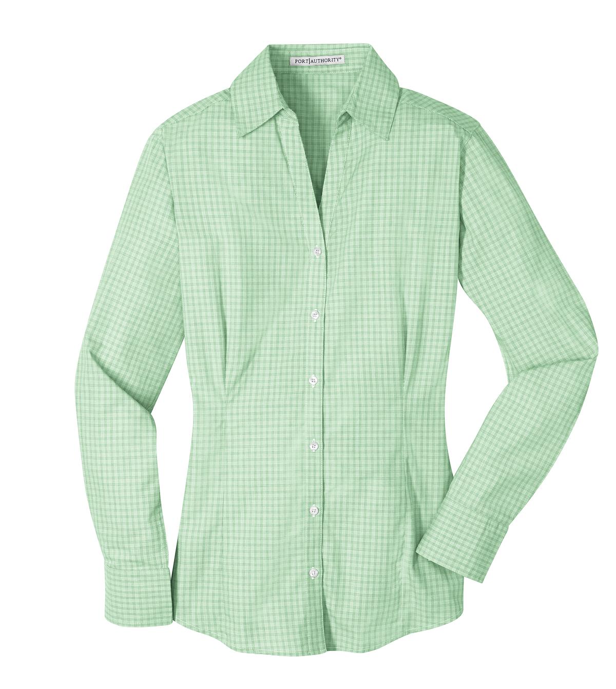 Port Authority L639 DISCONTINUED Port Authority Ladies Plaid Pattern Easy Care Shirt