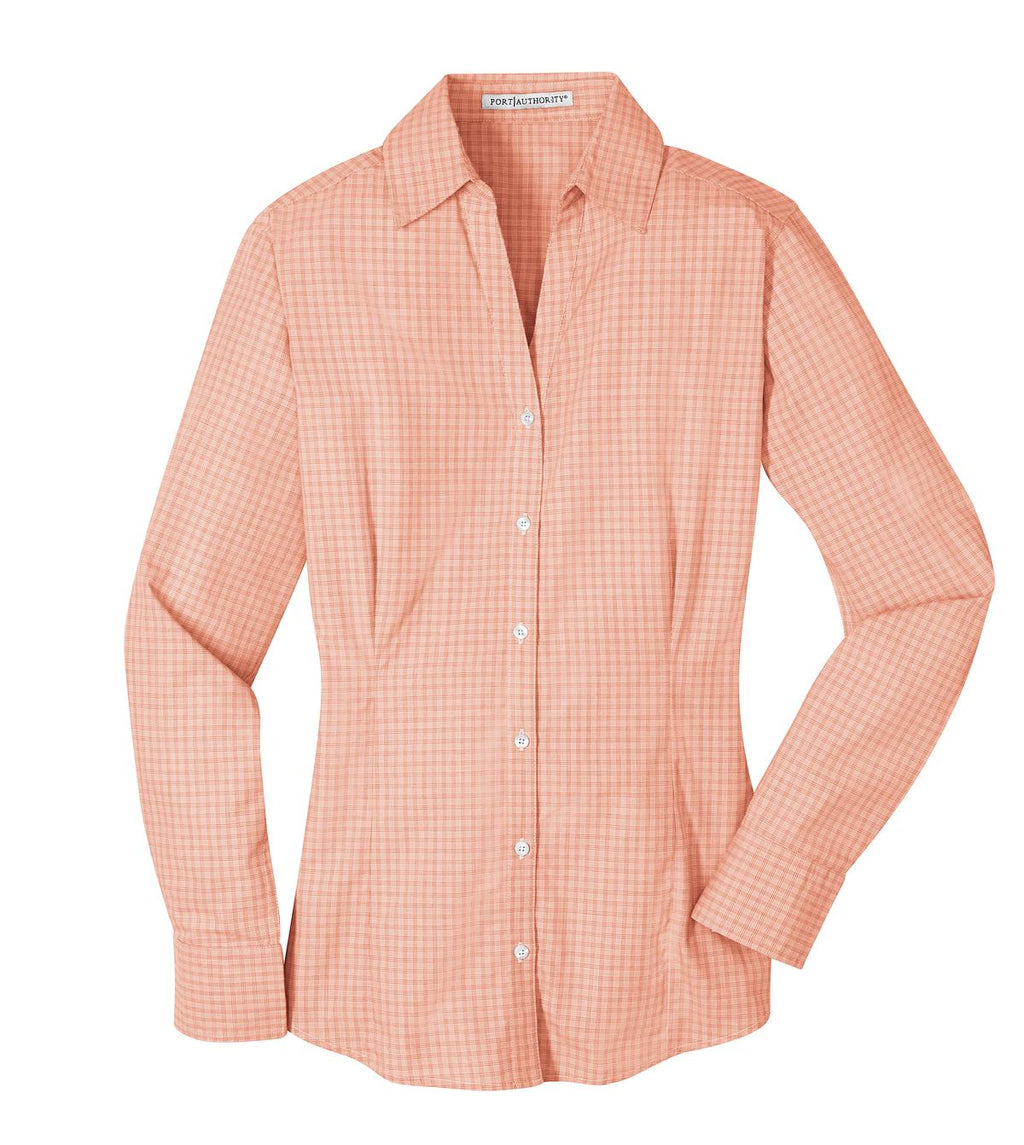 Port Authority L639 DISCONTINUED Port Authority Ladies Plaid Pattern Easy Care Shirt