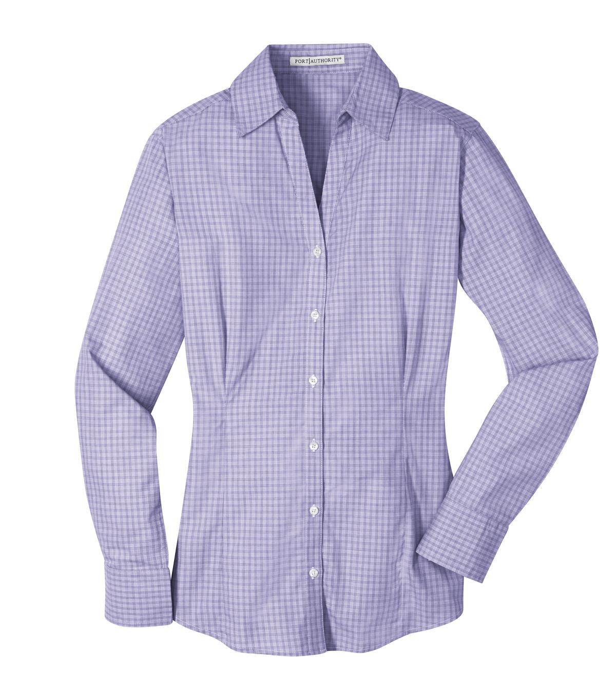 Port Authority L639 DISCONTINUED Port Authority Ladies Plaid Pattern Easy Care Shirt