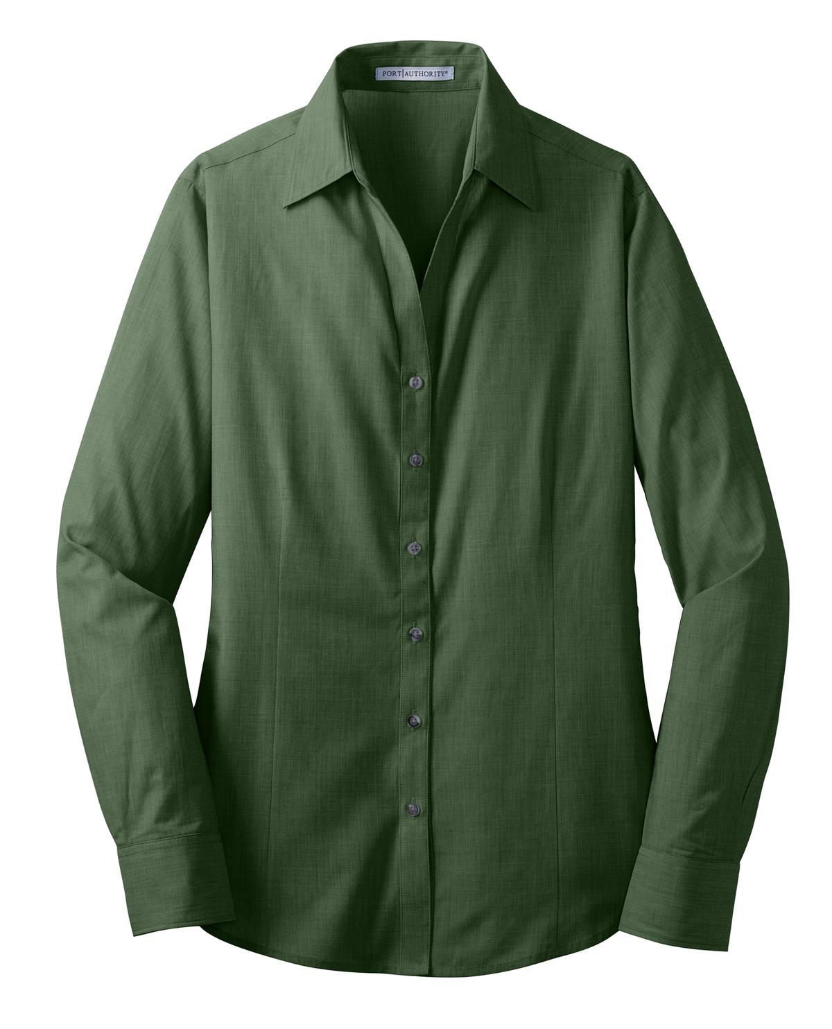 Port Authority L640 Port Authority Women's Crosshatch Easy Care Shirt