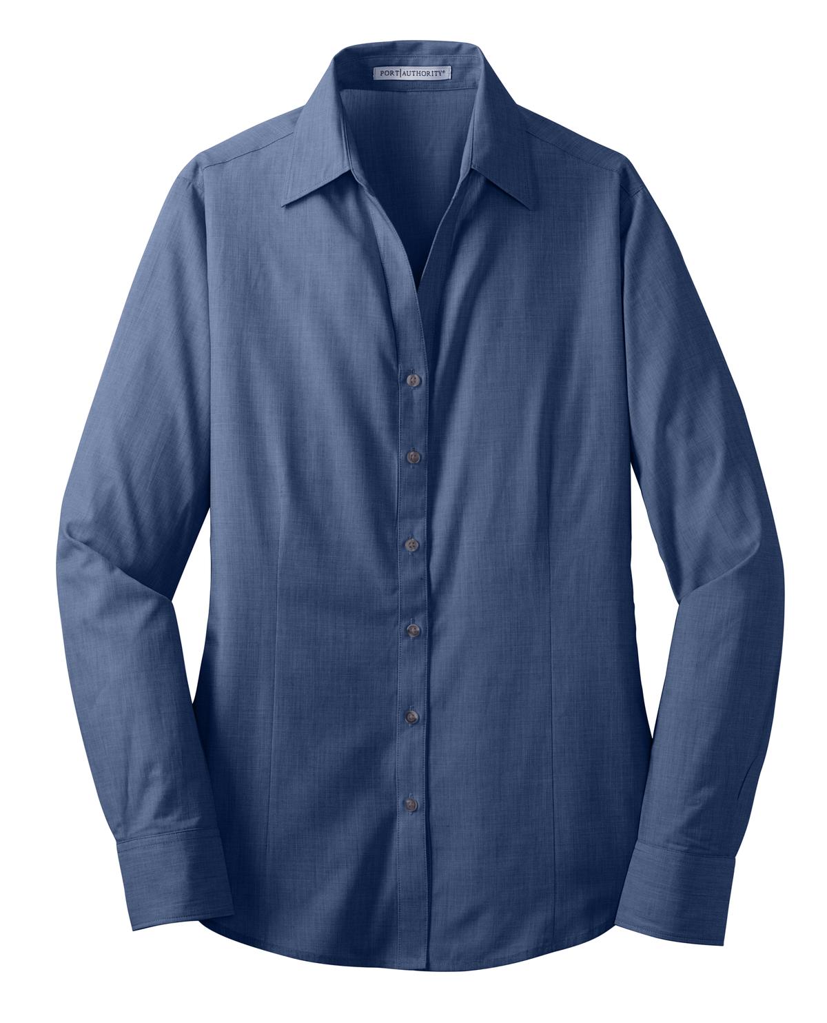 Port Authority L640 Port Authority Women's Crosshatch Easy Care Shirt