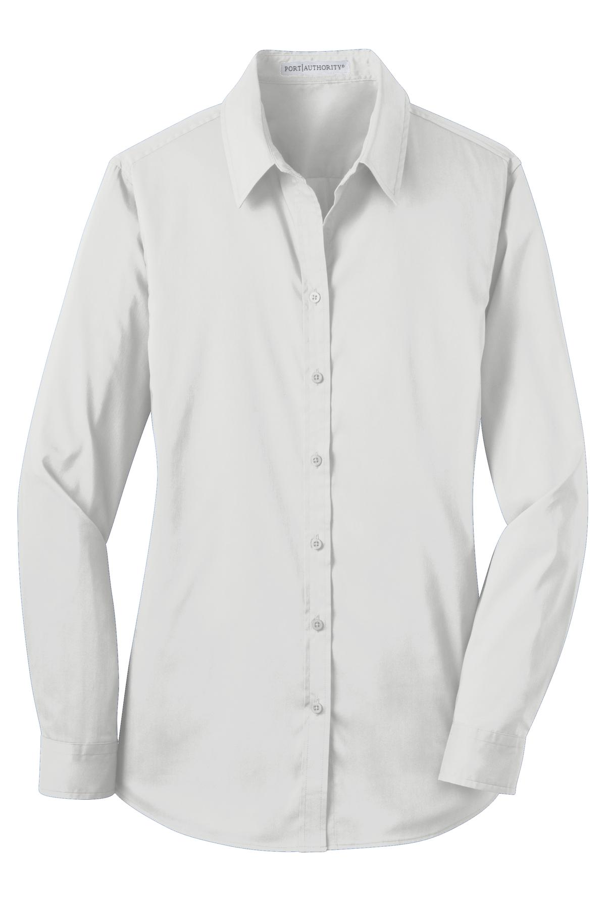 Port Authority L646 DISCONTINUED Port Authority Ladies Stretch Poplin Shirt