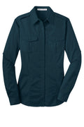 Port Authority L649 Release Roll Sleeve Twill Shirt
