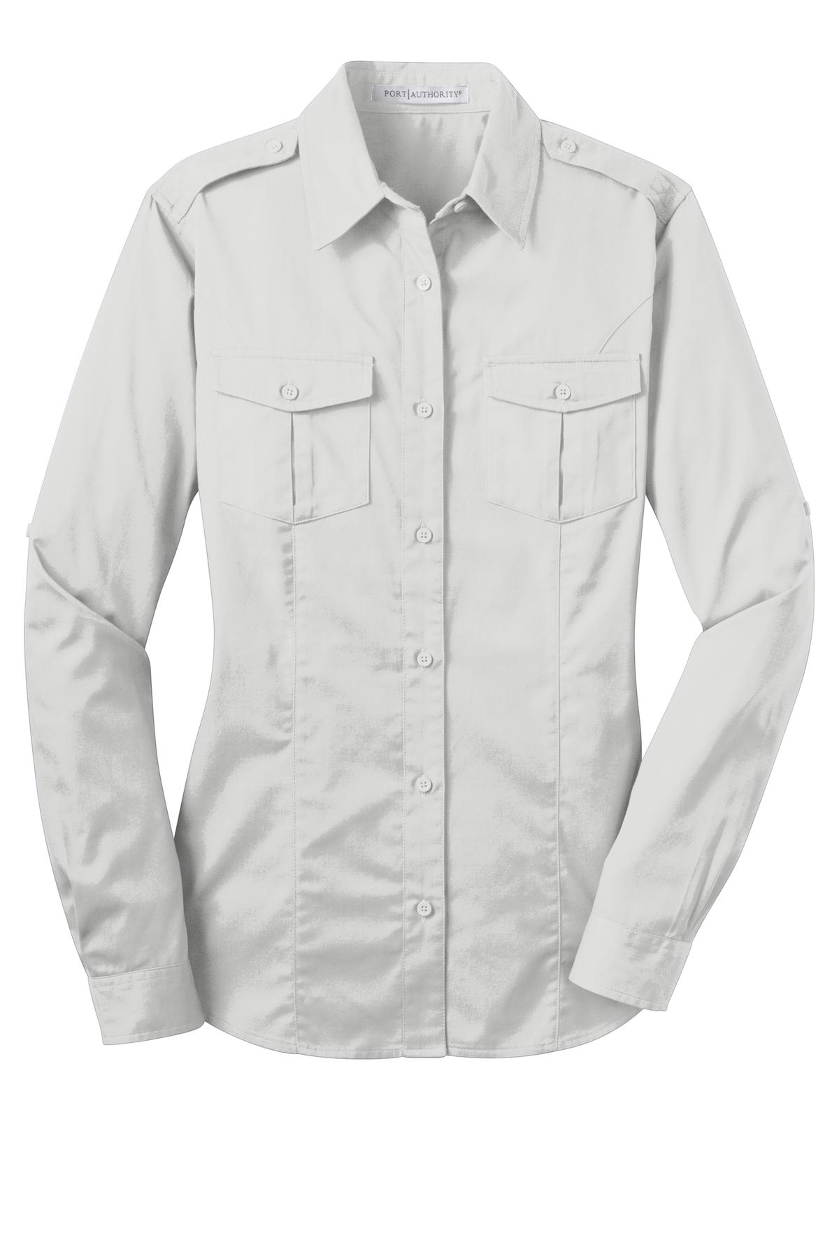 Port Authority L649 Release Roll Sleeve Twill Shirt