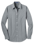 Port Authority L654 Port Authority Ladies Long Sleeve Gingham Easy Care Shirt