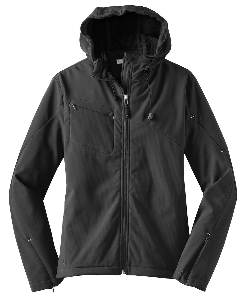 Port Authority L706 DISCONTINUED Port Authority Women's Textured Hooded Soft Shell Jacket
