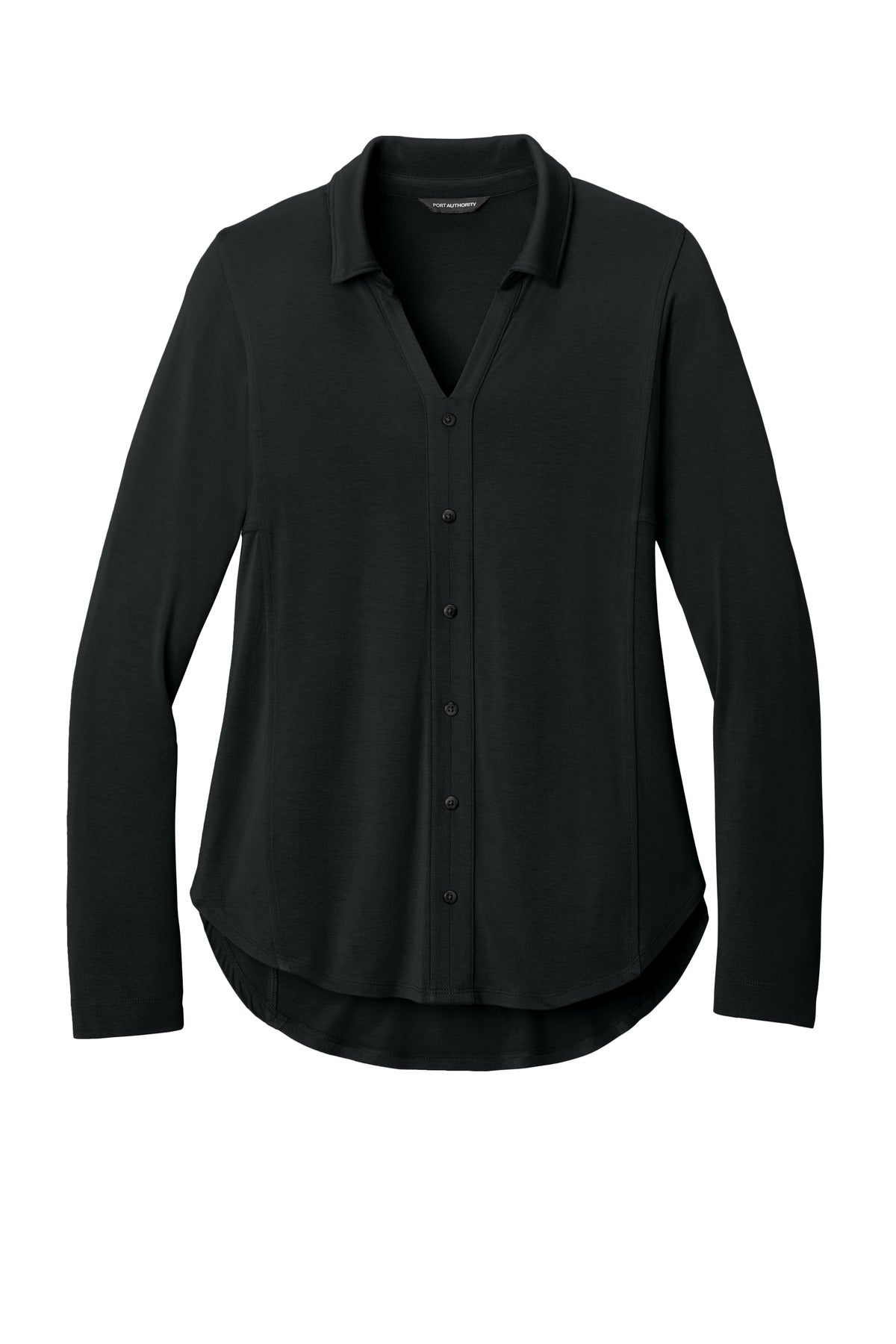 Port Authority LK5602 Port Authority Women's Luxe Knit Button Tunic